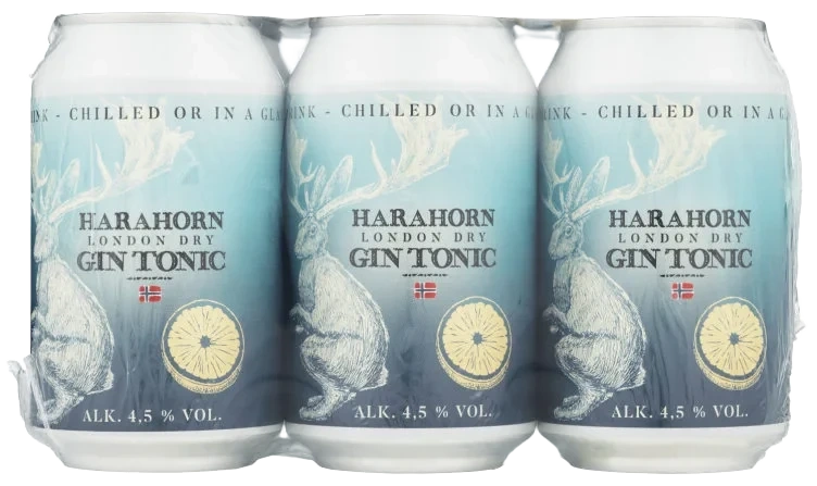 Harahorn Gin Tonic 0,33lx6 boks