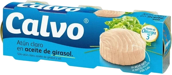 Calvo Tunfisk i Solsikkeolje 240g