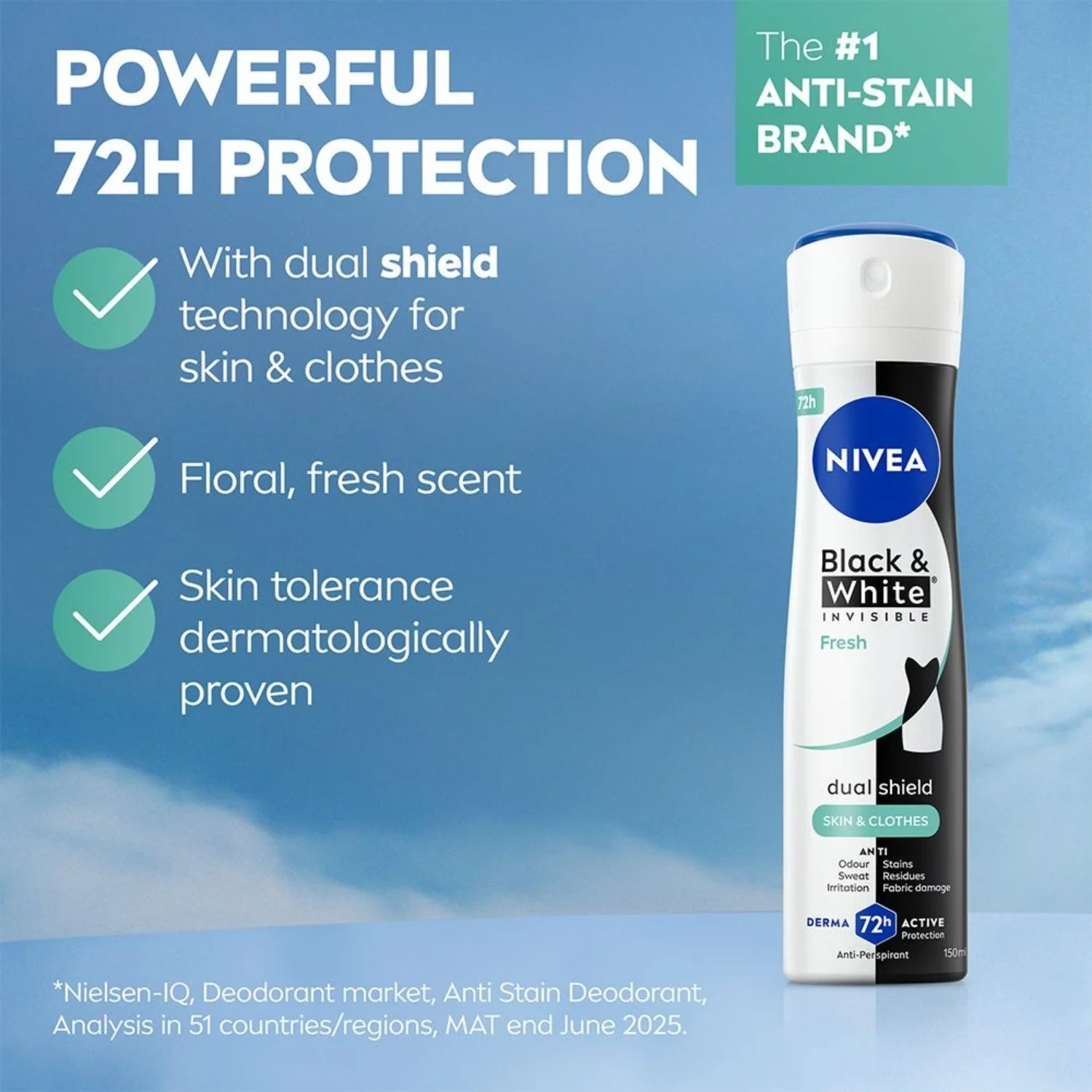NIVEA Black & White Fresh Spray