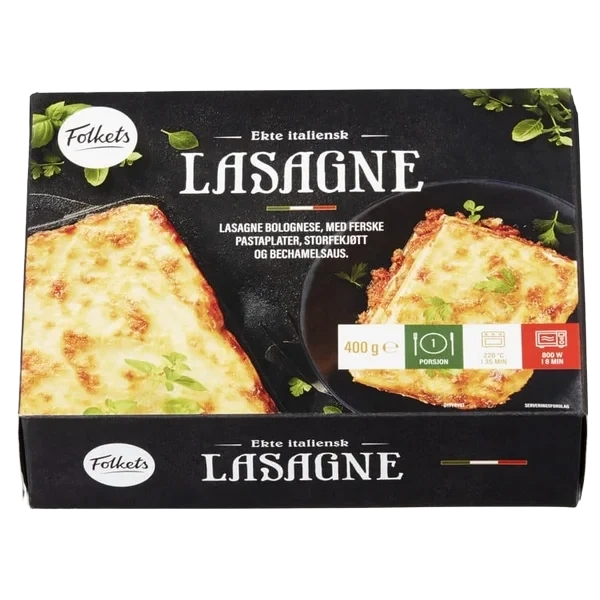 Lasagne 400g Folkets