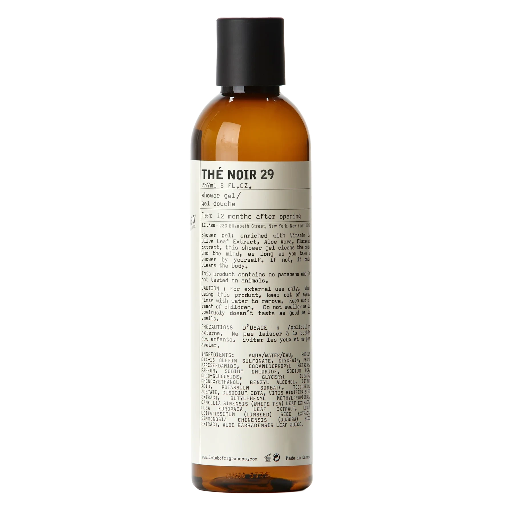 Le Labo Thé Noir 29 Shower Gel 237 ml