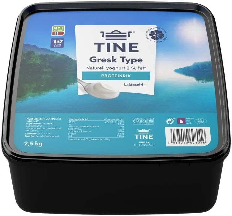 Gresk Type Yoghurt Naturell 2.5kg Tine