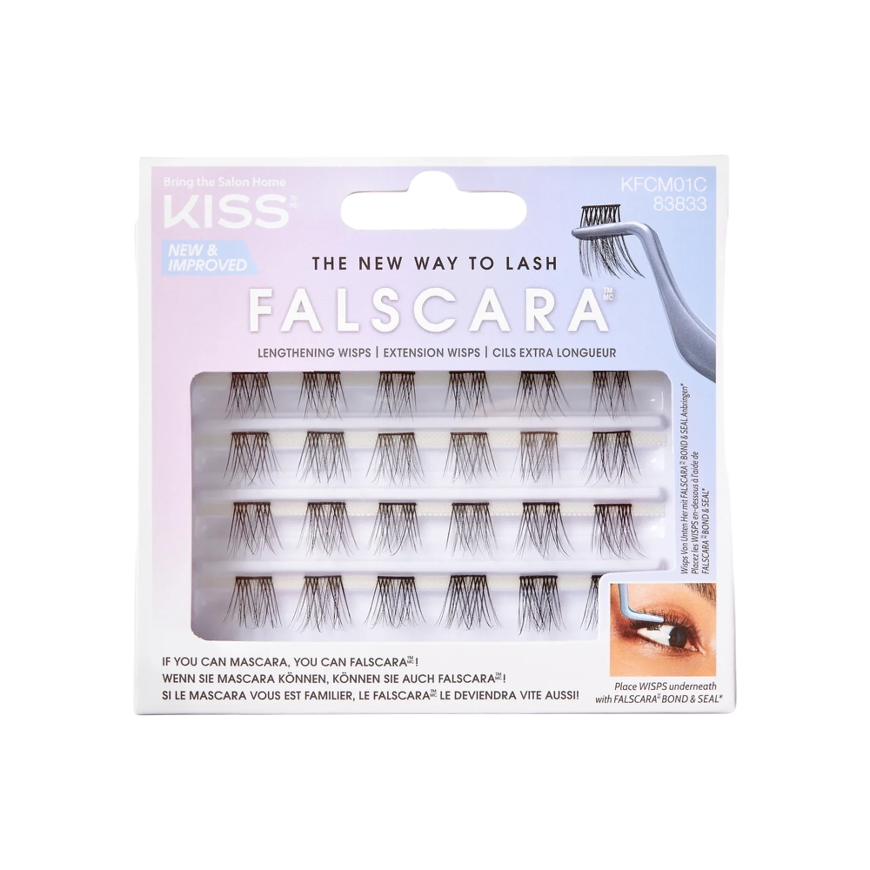 Kiss Falscara False Lashes Falscara False Lashes Lengthening 24 pcs