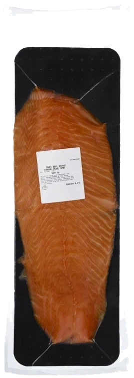 Einerrøkt laks helside skivet ca5kg   kg