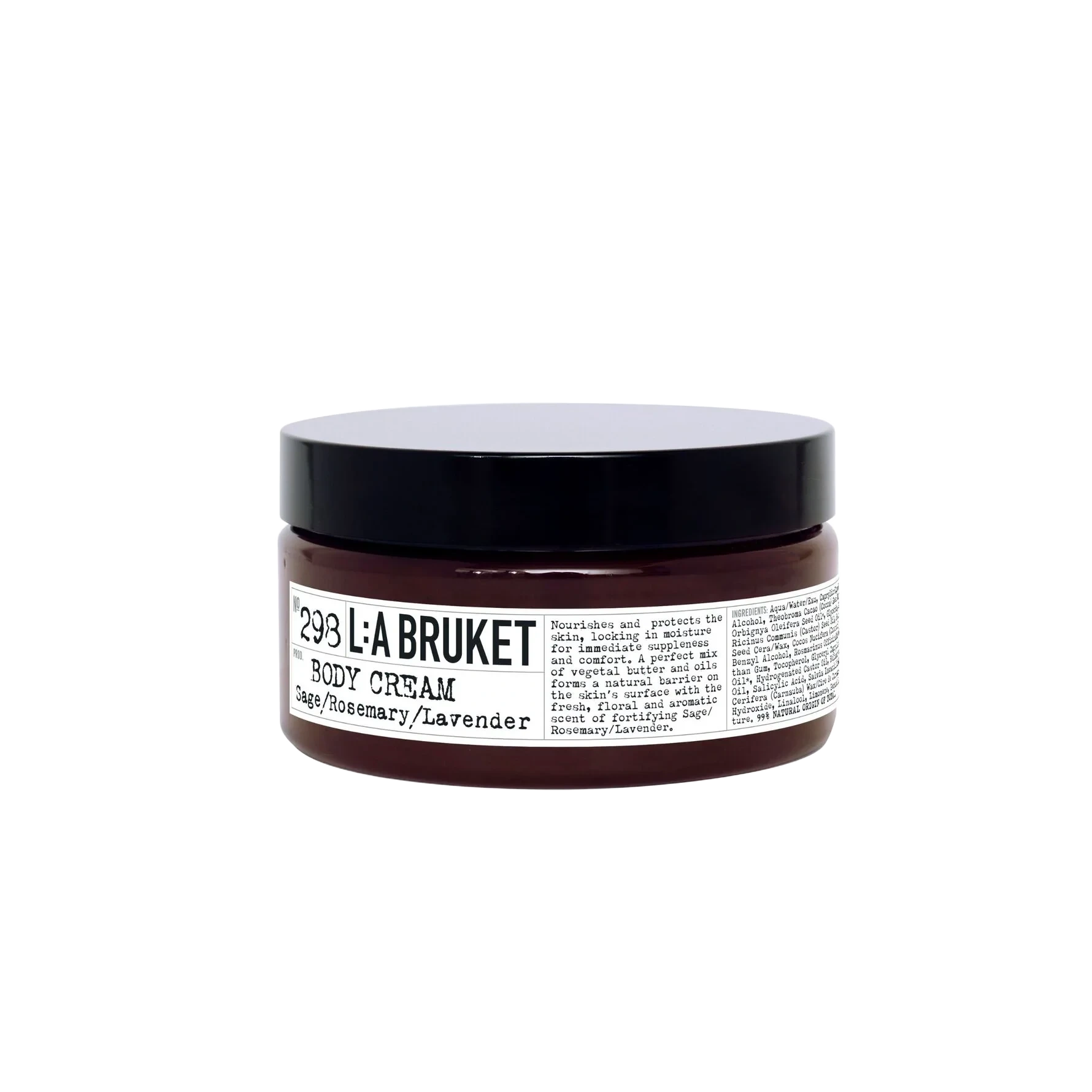 L:A BRUKET 298 Body Cream Sage/Rosemary/Lavender 350 g