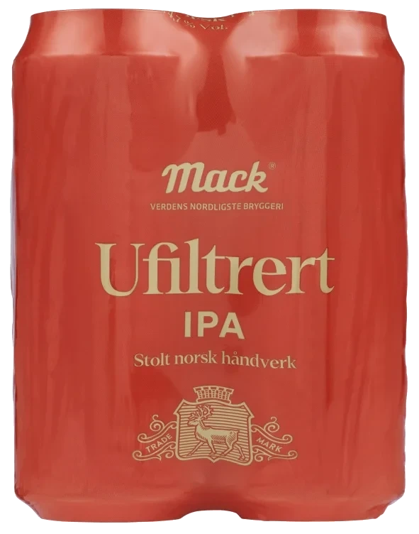 Mack Ipa Ufiltrert 0,5lx4 boks