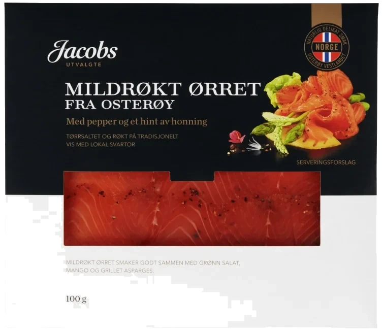 Ørret Røkt Honning&Pepper 100g Jacobs
