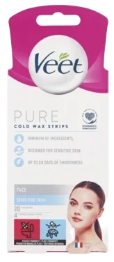 Veet Essential Insp.Strips Face 20st 20 ml
