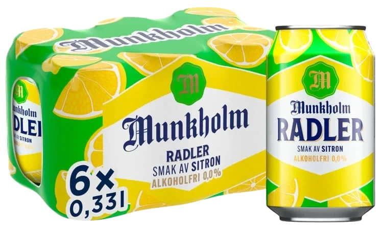 Munkholm Radler Sitron 0,33lx6 Bx