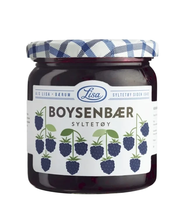 Boysenbærsyltetøy 420 Gr Glass 60% Bær Lisa