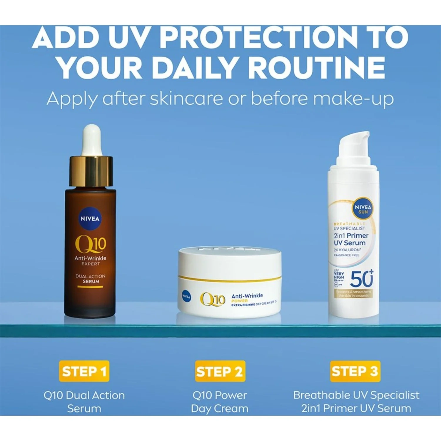Nivea Sun Spf50+ Primer Daily Uv Serum 30ml