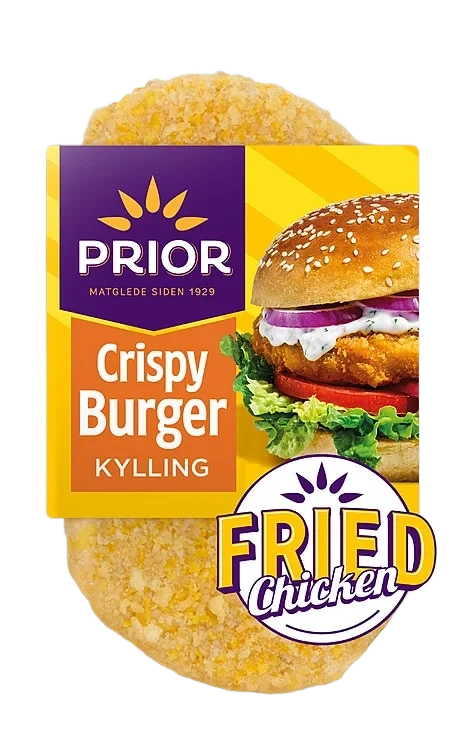 Crispy Burger Av Kylling 270g Prior