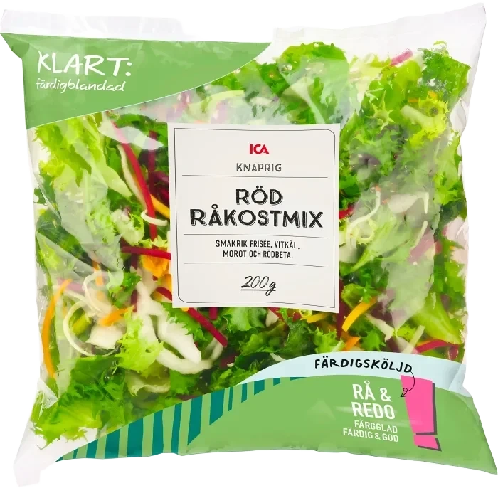 Röd råkostmix Sköljd 200g ICA