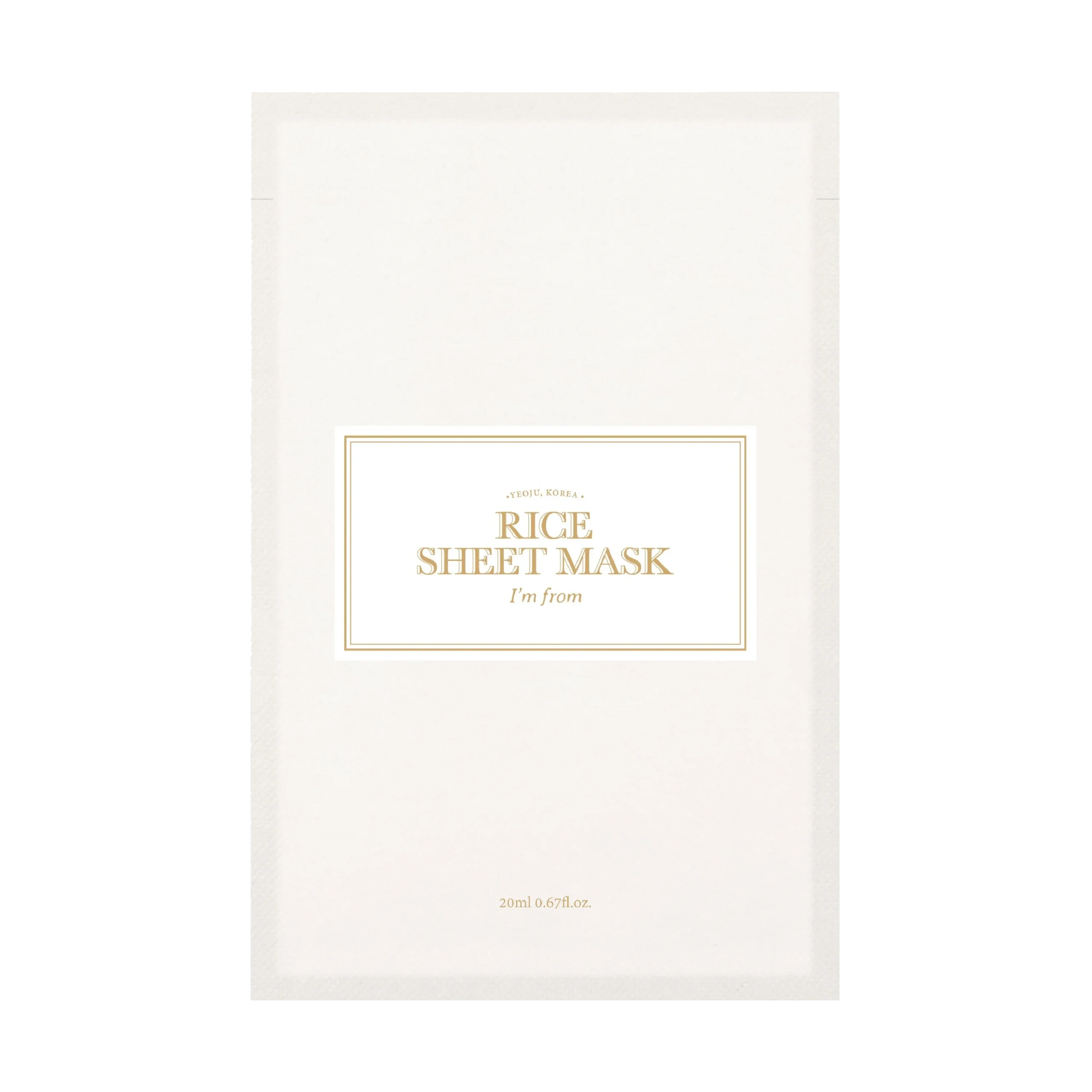 I'm From Rice Sheet Mask Set, 5 stk.