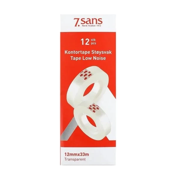 Kontortape Transparent 12-pk