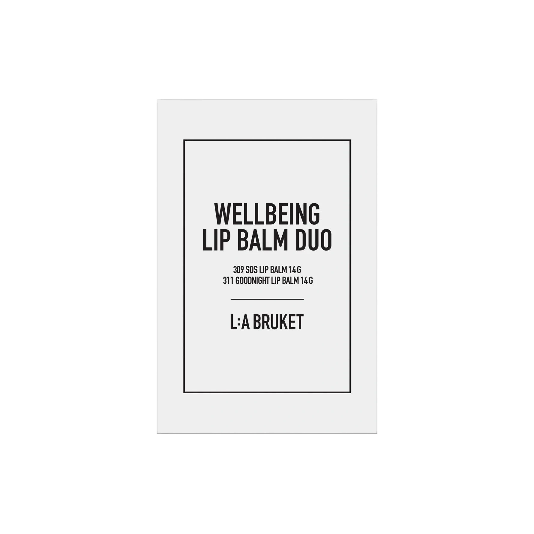 L:A BRUKET Trio Classic Night SOS 324 Wellbeing Lip Balm Duo