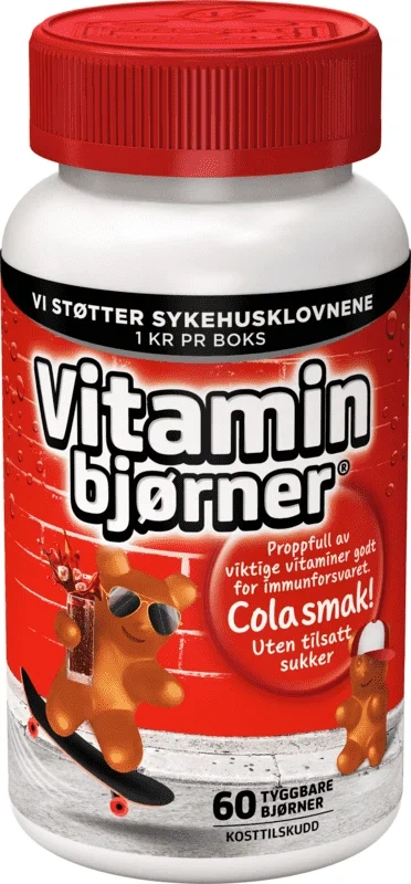 Collett Vitaminbjørner Cola 60stk