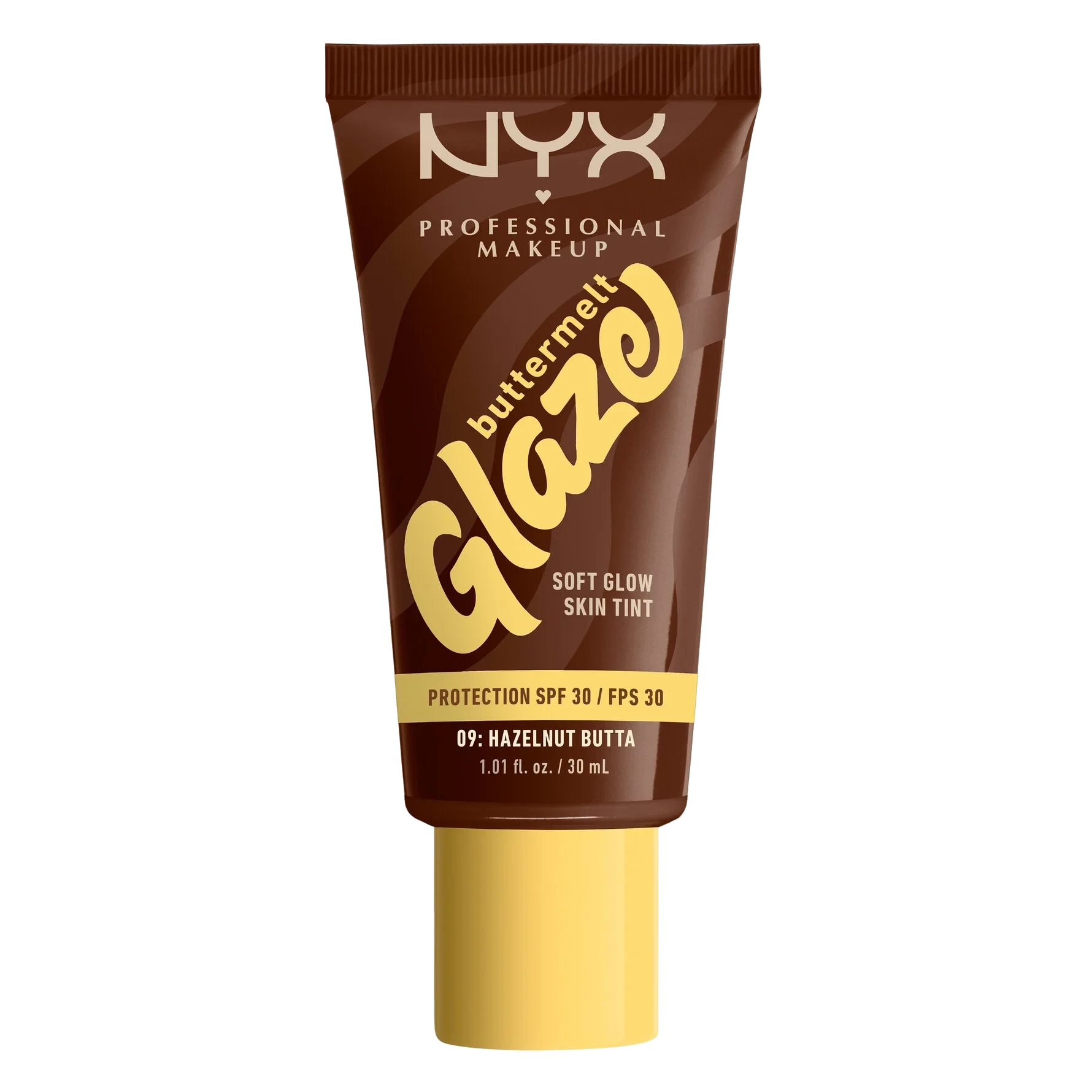 NYX PROFESSIONAL MAKEUP Buttermelt Glaze Soft Glow Skin Tint SPF30 09 Hazelnut Butta