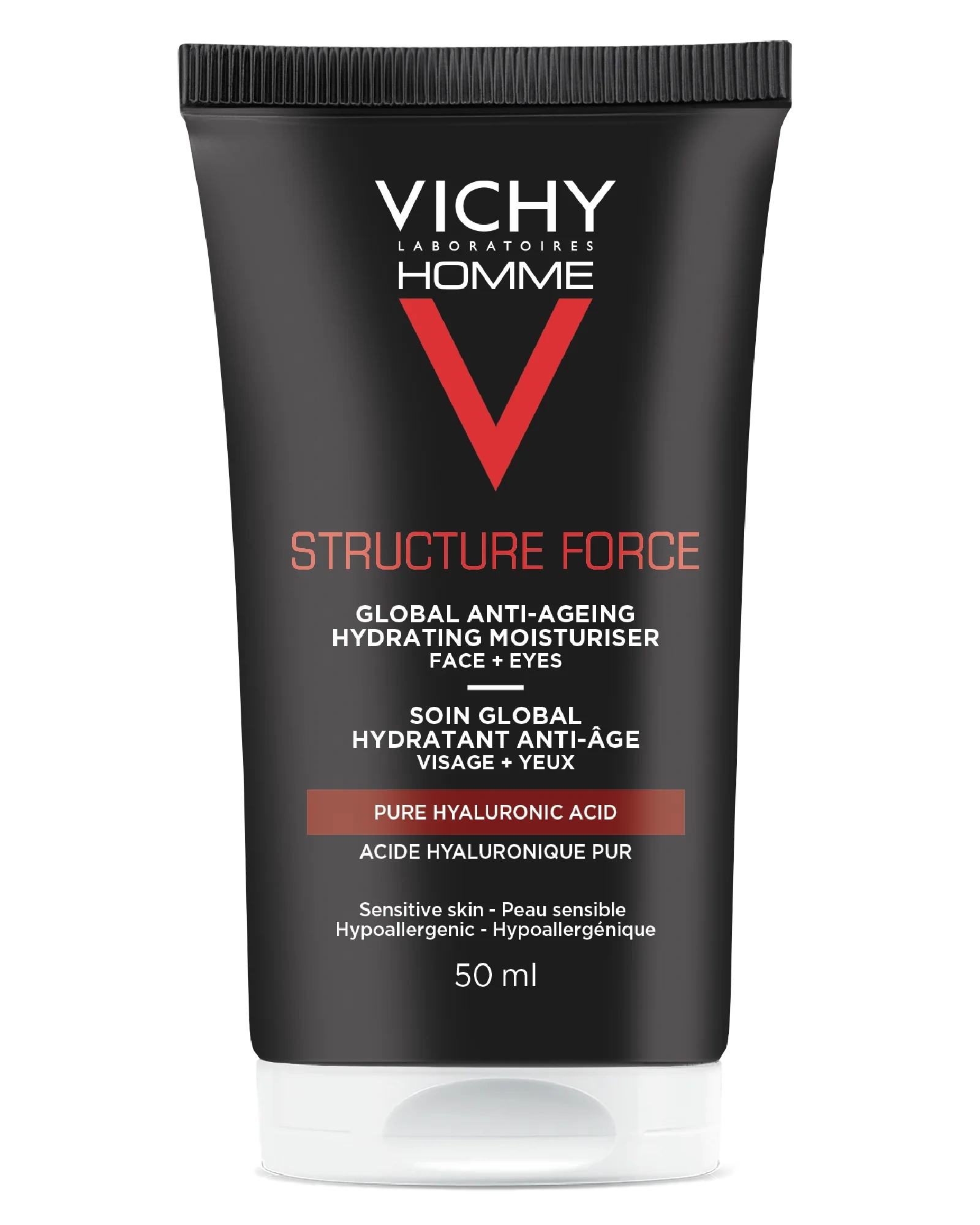 Vichy Homme Structure Force Moisturiser Face & Eyes, 50 ml