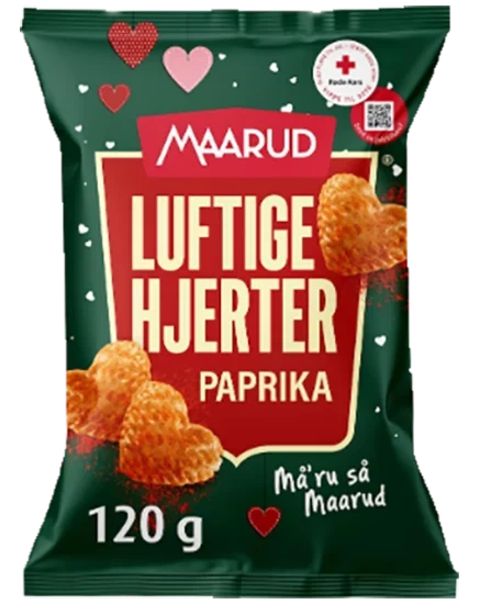Luftige Hjerter Paprika 120g