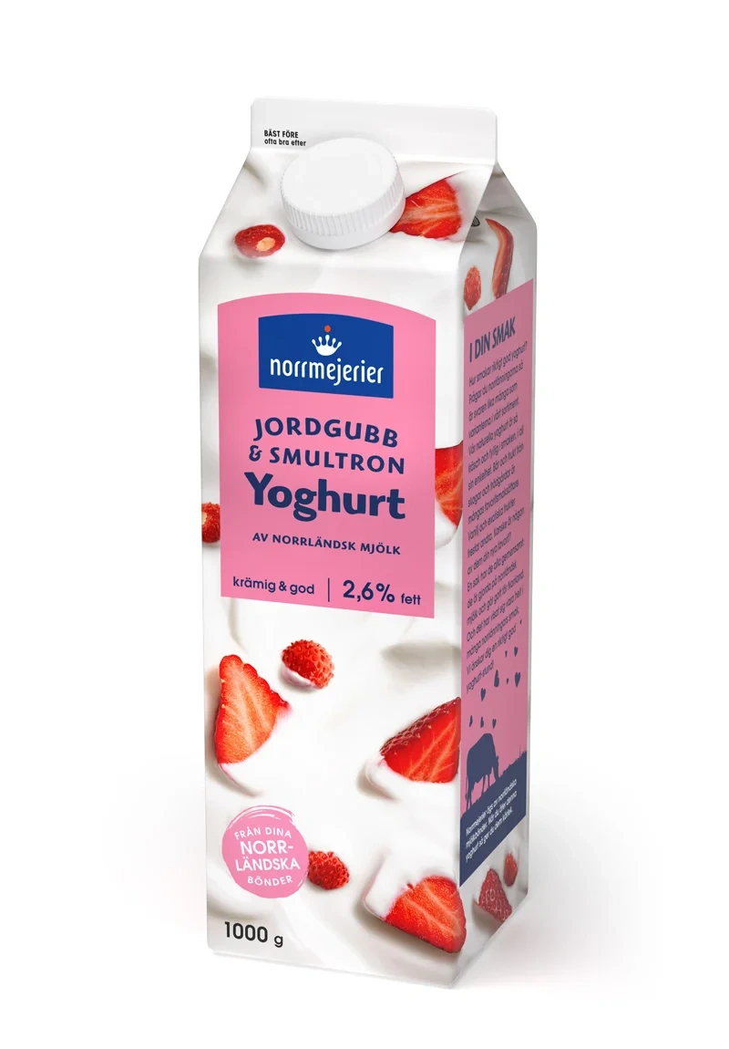 Fruktyoghurt 2.6% Jordgubb/Smult