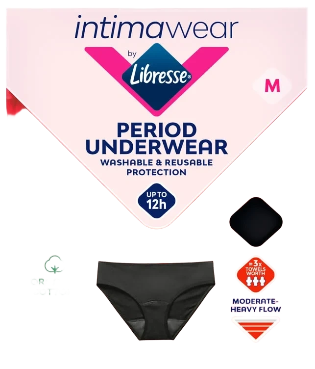 Libresse Menstruse Hipster Svart M 1stk