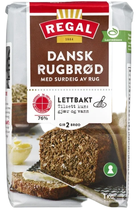Dansk Rugbrød 1kg Regal