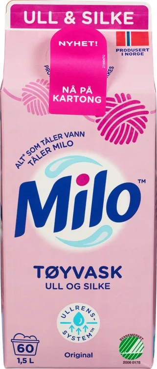 ORKLA HOME AND PERSONAL CARE AS Milo Tøyvask Orginal Kartong