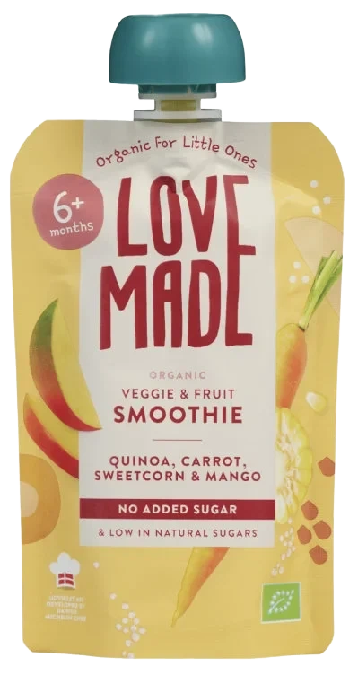 Smoothie m/Quinoa Gulrot, Mais&Mango Øko