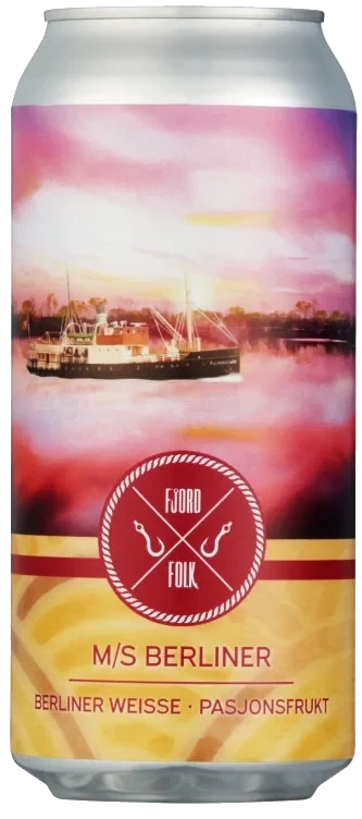 M/s Berliner Pasjonsfrukt Berliner Weisse Boks 440ml Fjordfolk