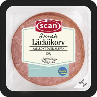 Läckökorv skivad