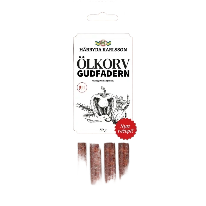 Ölkorv Gudfadern 80g Härryda Karlsson