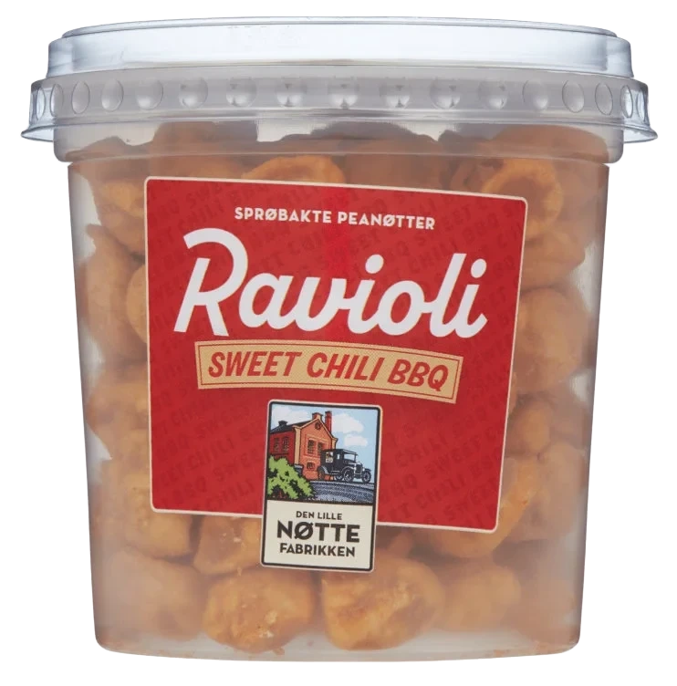 Innbakte Peanøtter Sweet Chili&Ravioli 150g Dln