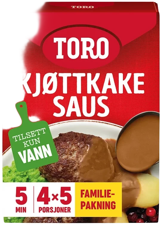 Kjøttkakesaus 4pk Toro
