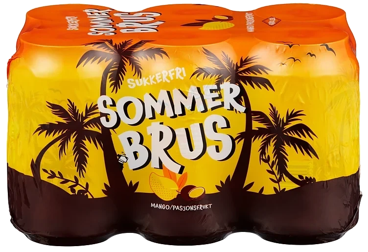 Sommerbrus u/Sukker 0,33lx6 boks Aass