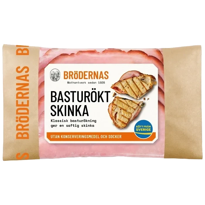Skinka Basturökt 105g Brödernas