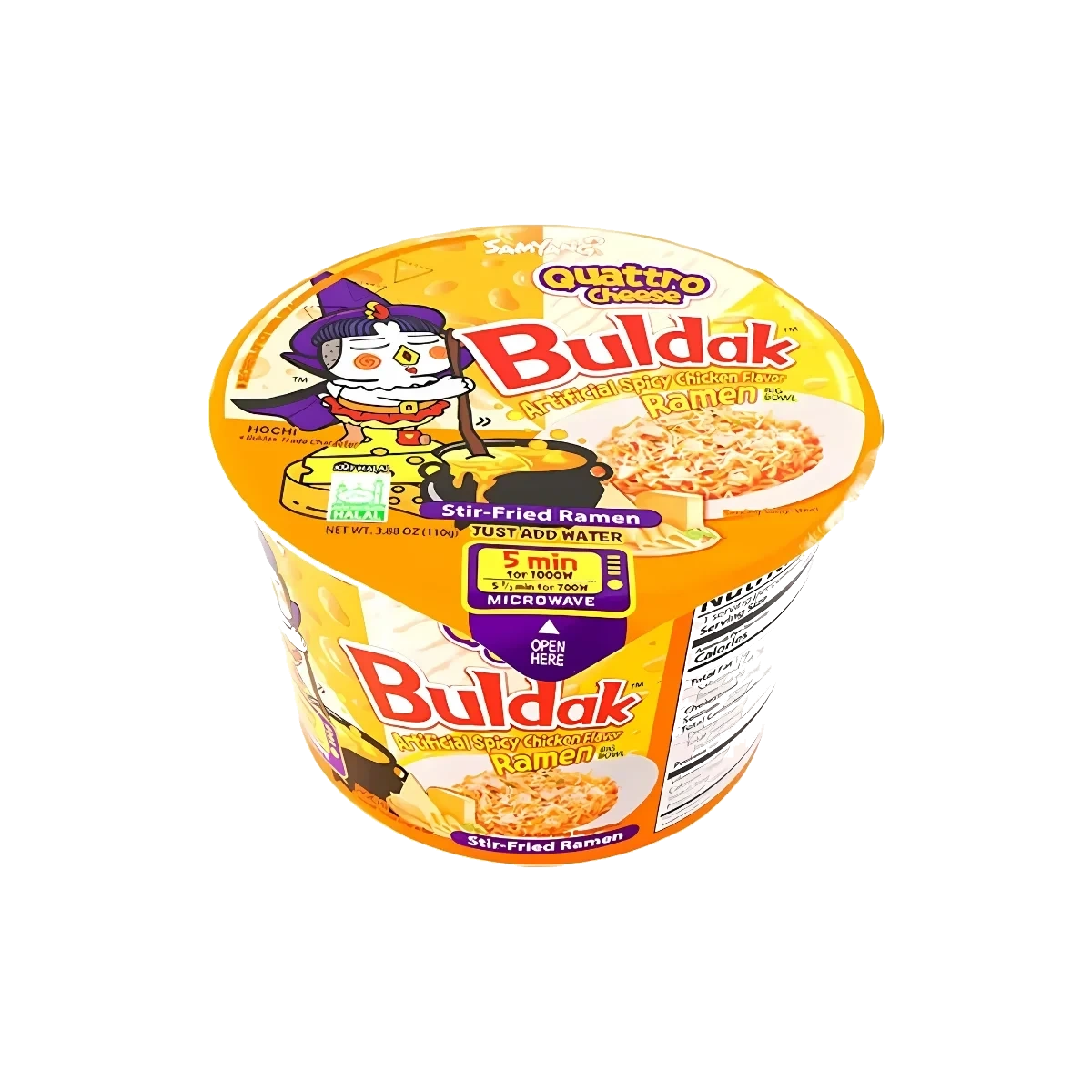 Samyang Four Cheese Hot Chicken Noodle Bowl 110 g DATOVARE