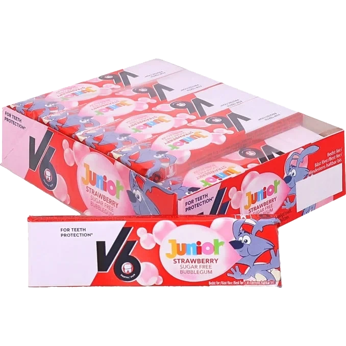 Sockerfritt Tuggummi Strawberry 20-pack