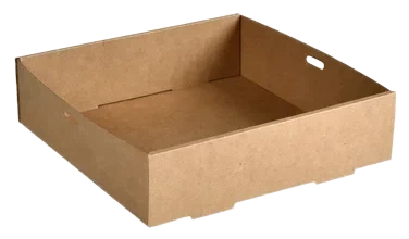 Tray catering 225x226 glance small brun 3000ml 100stk