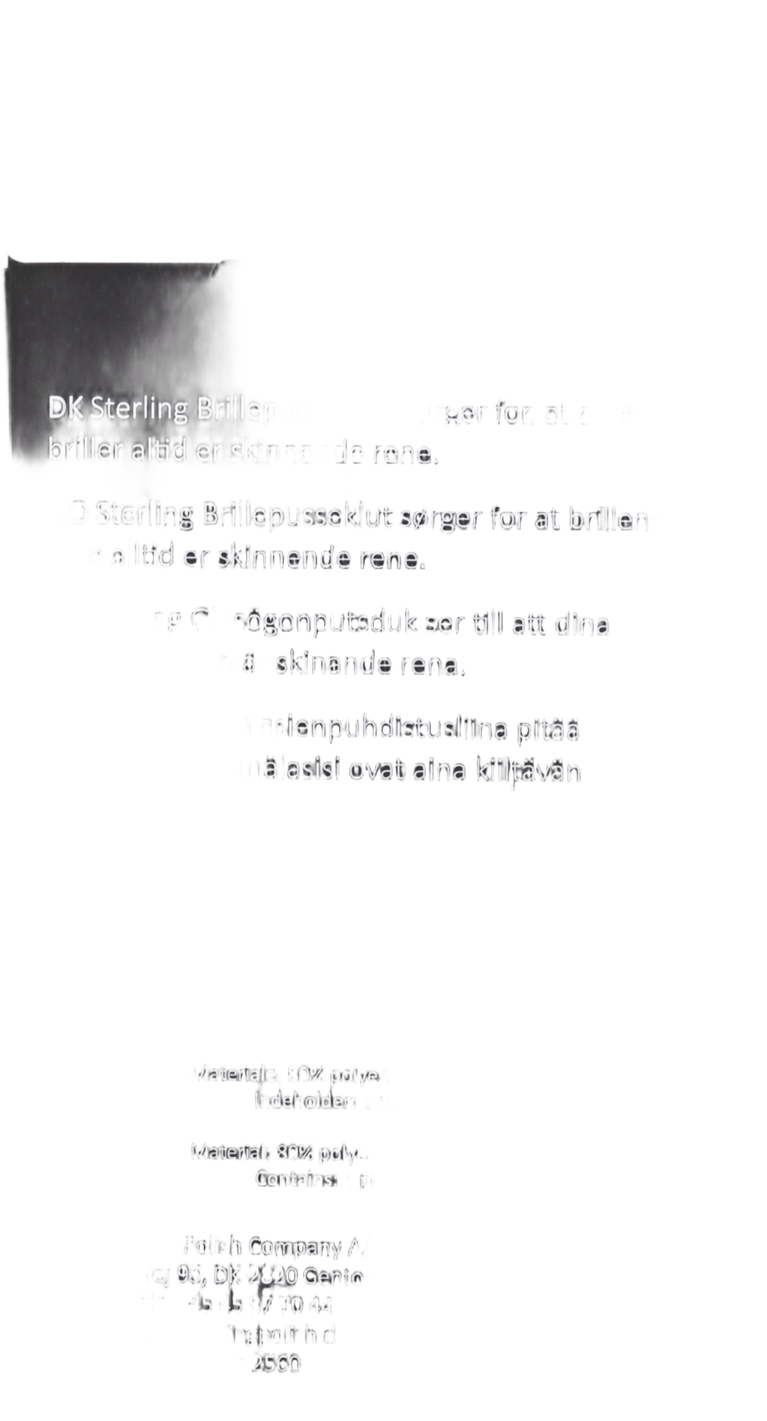 Glasögon rengöringsduk