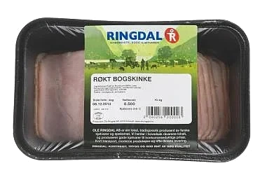 Røykt bogskinke i skiver 500g