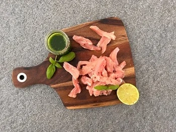 Strimlad lårfilé