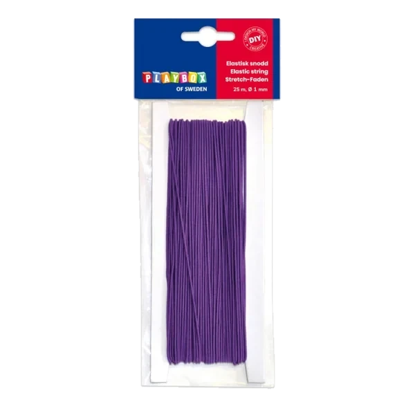 Elastisk Snor 25 M Lilla