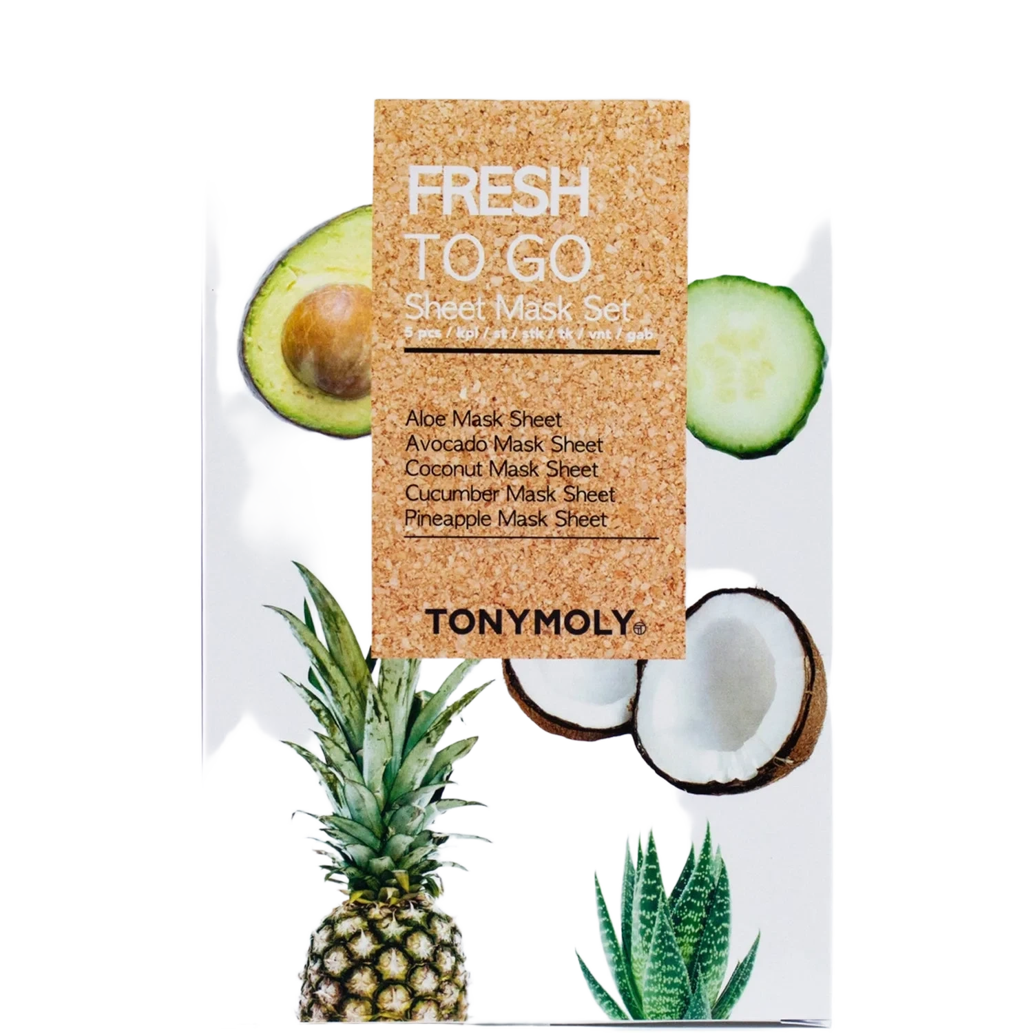 Tonymoly Fresh To Go Sheet Mask Set