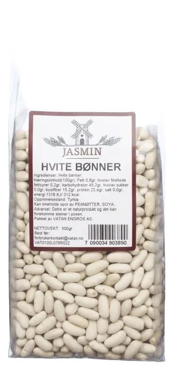 Bønner Hvite 500g Jasmin