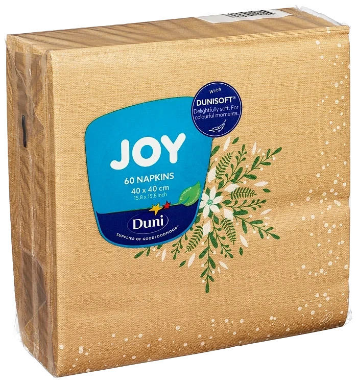 Serviett dunisoft 40cm natural charm   60stk