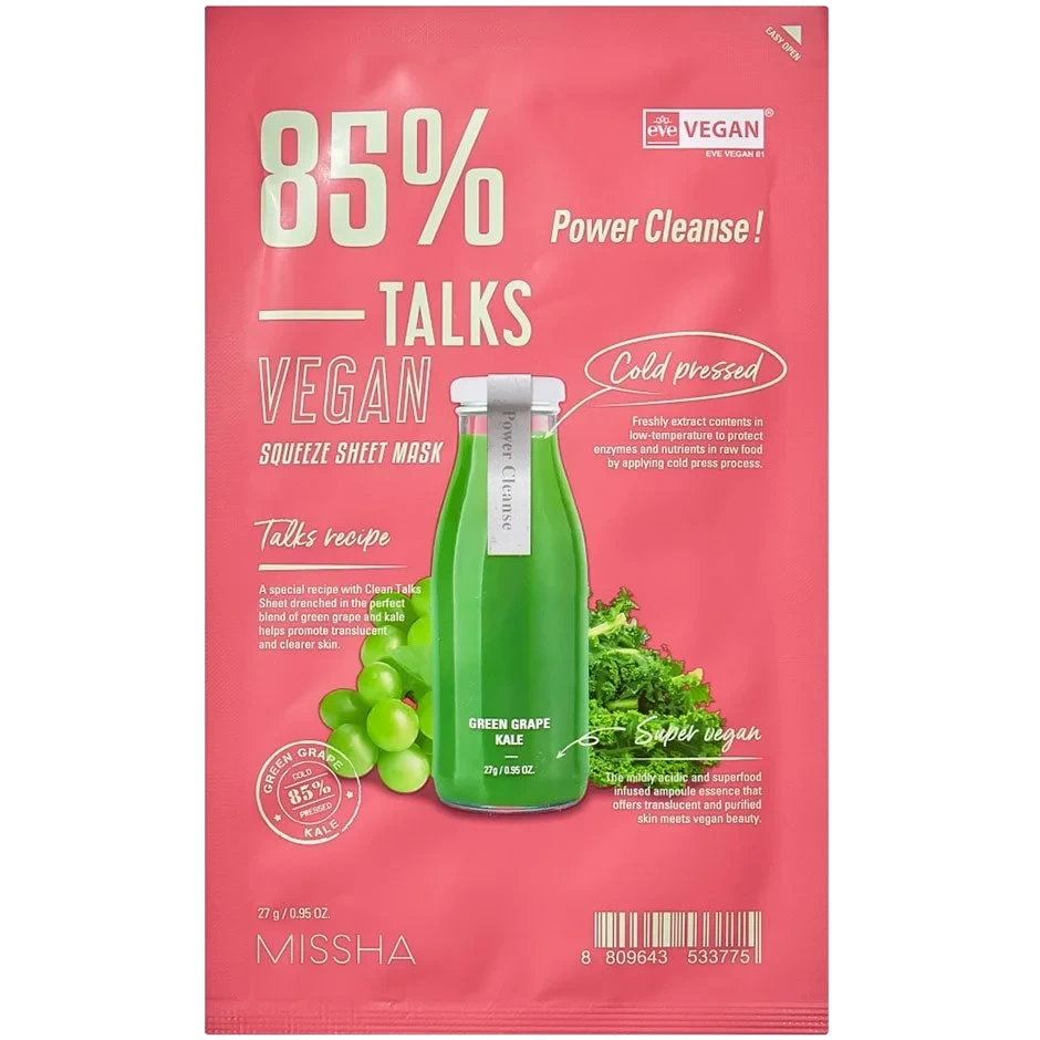 MISSHA Talks Vegan Squeeze Sheet Mask [Power Cleanse]