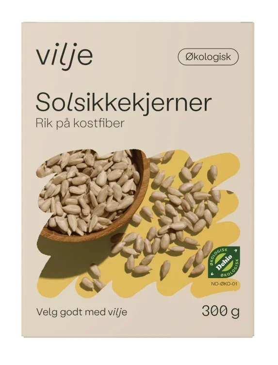 Solsikkekjerner Økologisk 300g Vilje