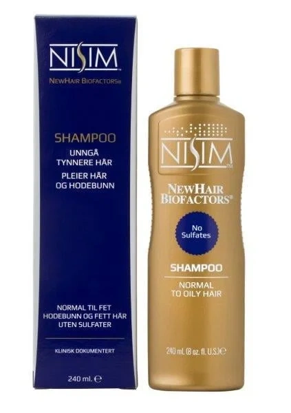 Nisim Shampoo normal/fet hodebunn, 240 ml