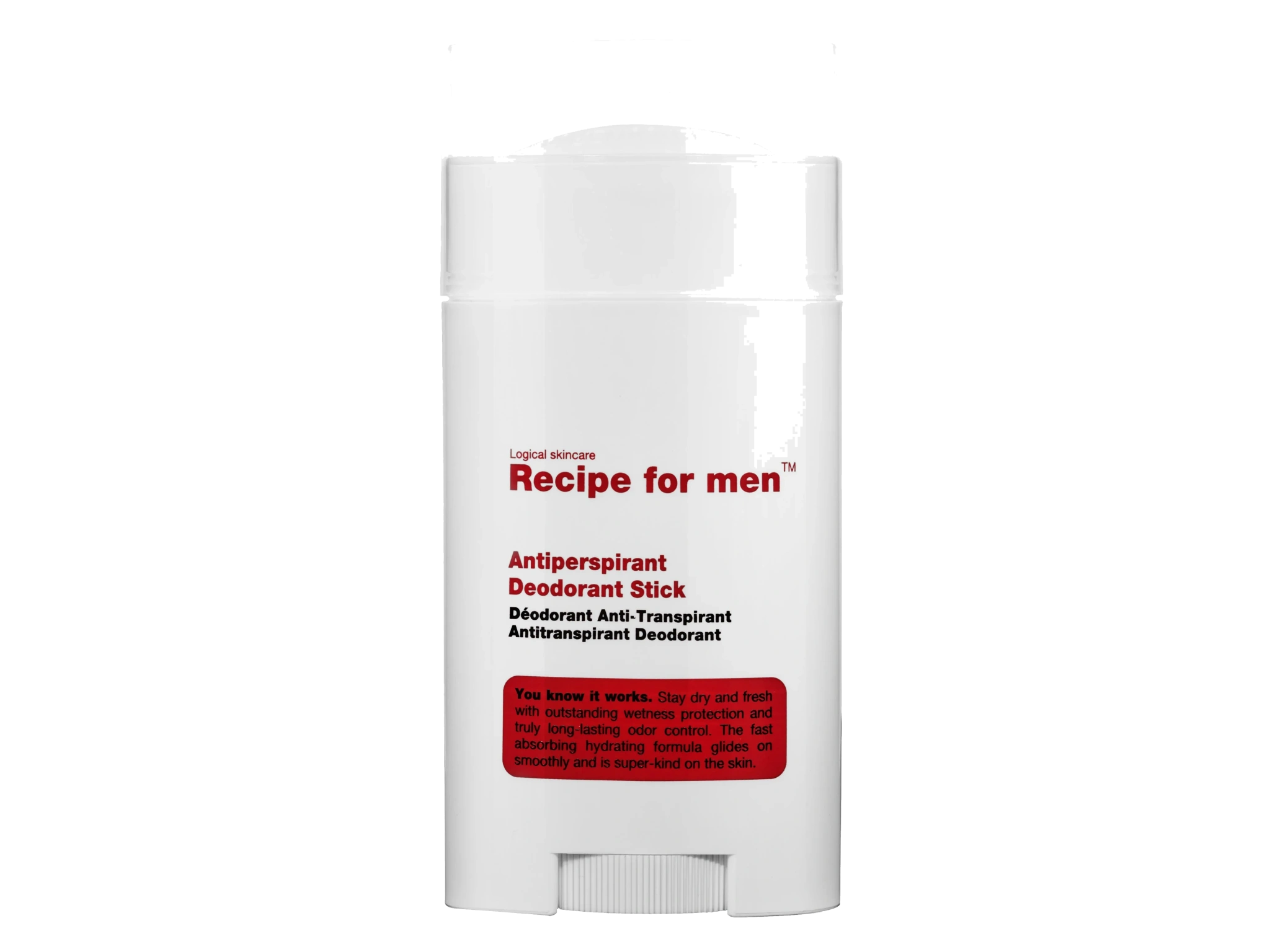 Recipe for Men Antiperspirant Deodorant Stick, 50 ml